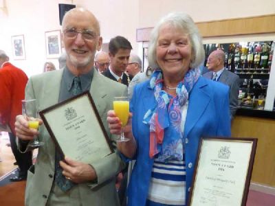 Alan and Dorothy with awards